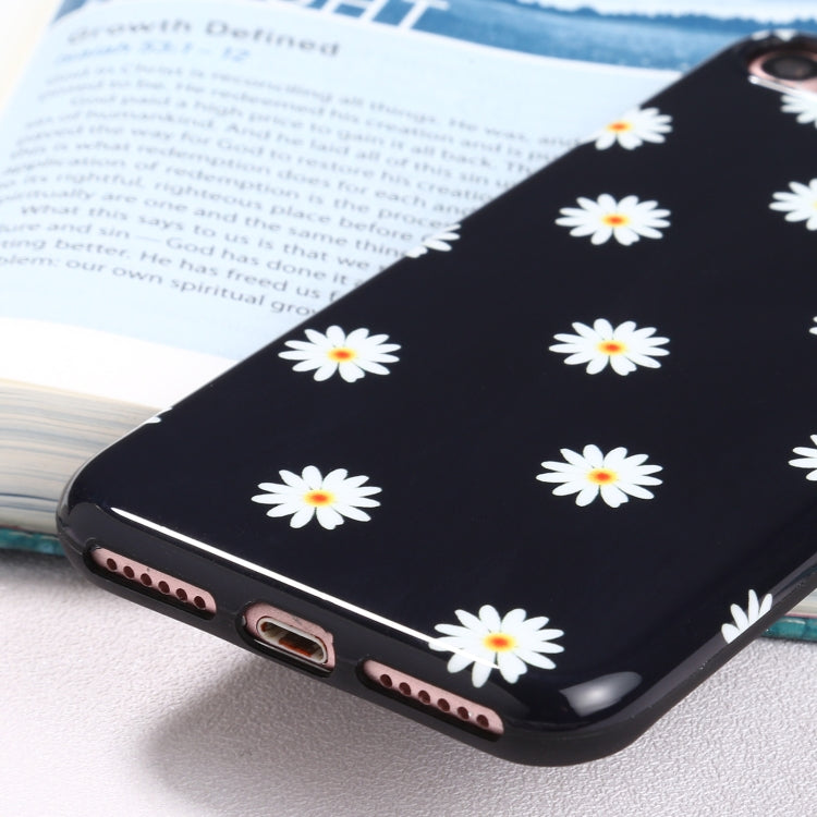 For iPhone SE 2022 / SE 2020 / 8 / 7 Flowers Pattern IMD Shockproof TPU Protective Case