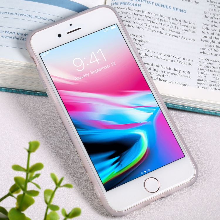 For iPhone SE 2022 / SE 2020 / 8 / 7 Flowers Pattern IMD Shockproof TPU Protective Case
