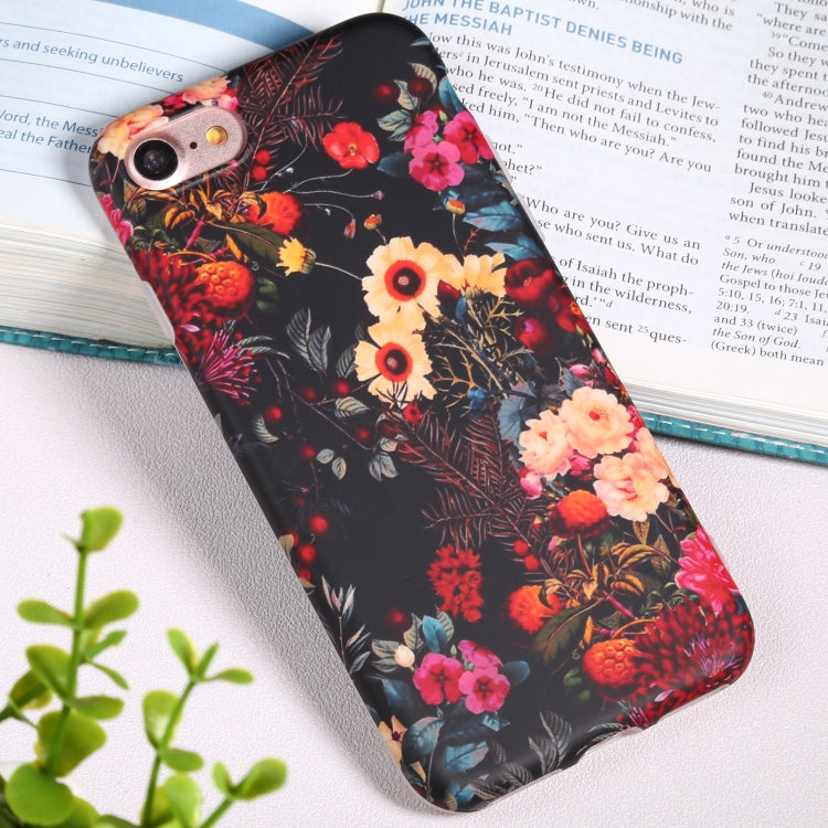 For iPhone SE 2022 / SE 2020 / 8 / 7 Flowers Pattern IMD Shockproof TPU Protective Case