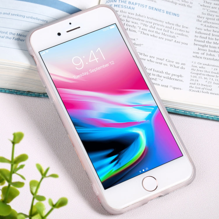 For iPhone SE 2022 / SE 2020 / 8 / 7 Flowers Pattern IMD Shockproof TPU Protective Case