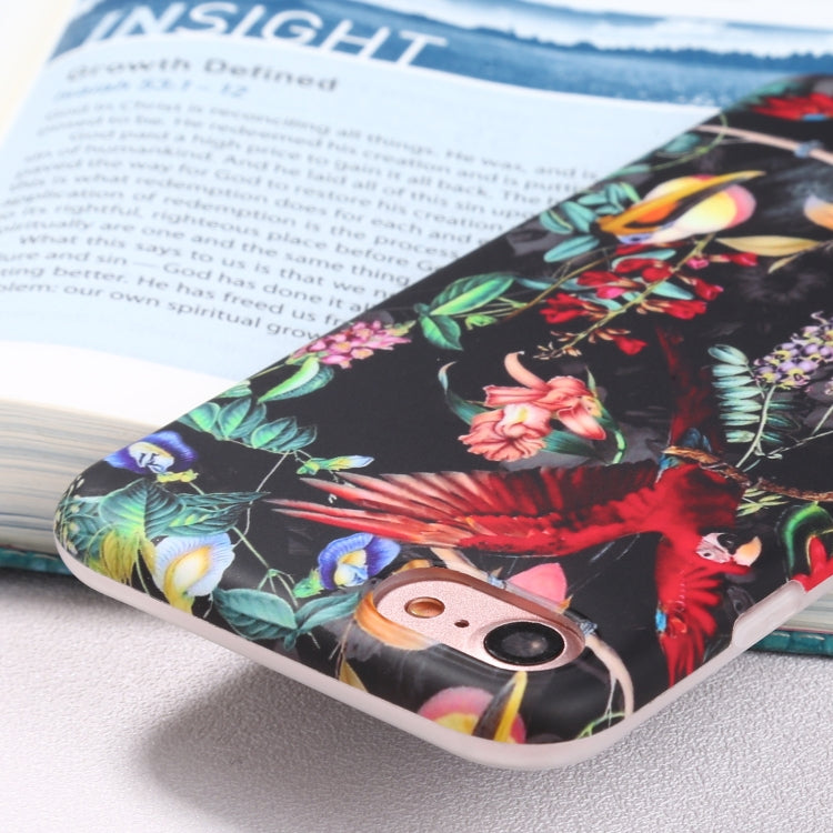 For iPhone SE 2022 / SE 2020 / 8 / 7 Flowers Pattern IMD Shockproof TPU Protective Case