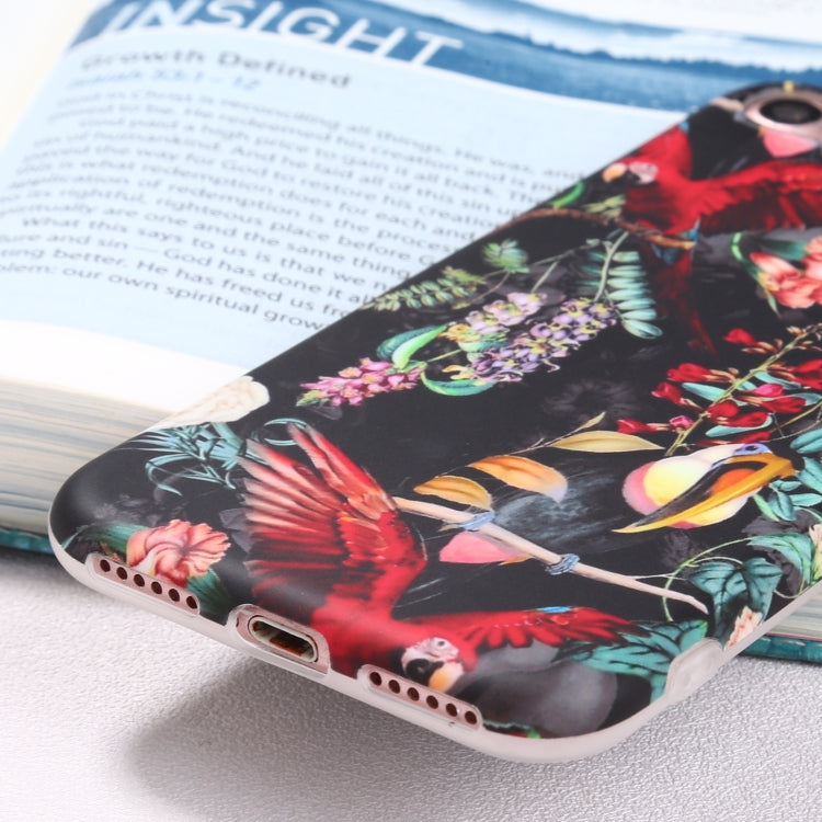 For iPhone SE 2022 / SE 2020 / 8 / 7 Flowers Pattern IMD Shockproof TPU Protective Case