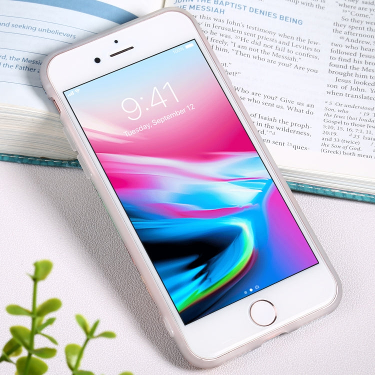 For iPhone SE 2022 / SE 2020 / 8 / 7 Flowers Pattern IMD Shockproof TPU Protective Case