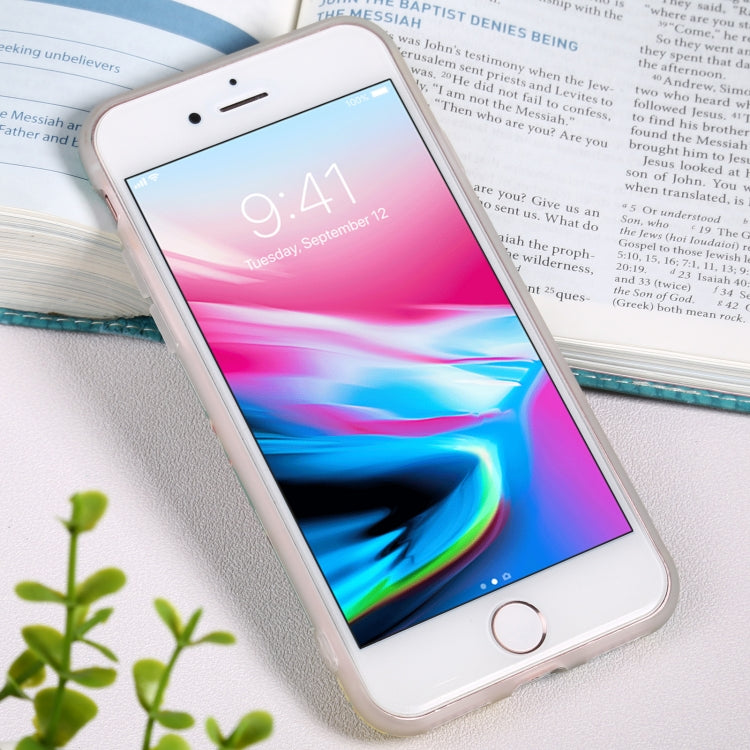 For iPhone SE 2022 / SE 2020 / 8 / 7 Flowers Pattern IMD Shockproof TPU Protective Case