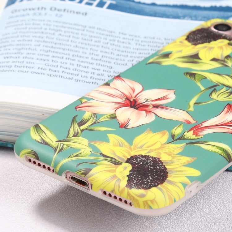 For iPhone SE 2022 / SE 2020 / 8 / 7 Flowers Pattern IMD Shockproof TPU Protective Case