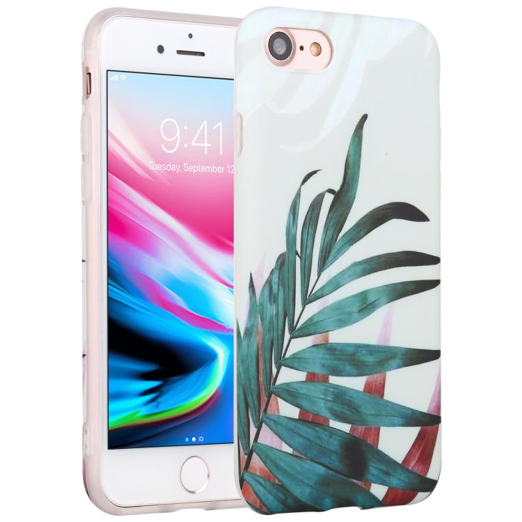 For iPhone SE 2022 / SE 2020 / 8 / 7 Flowers Pattern IMD Shockproof TPU Protective Case