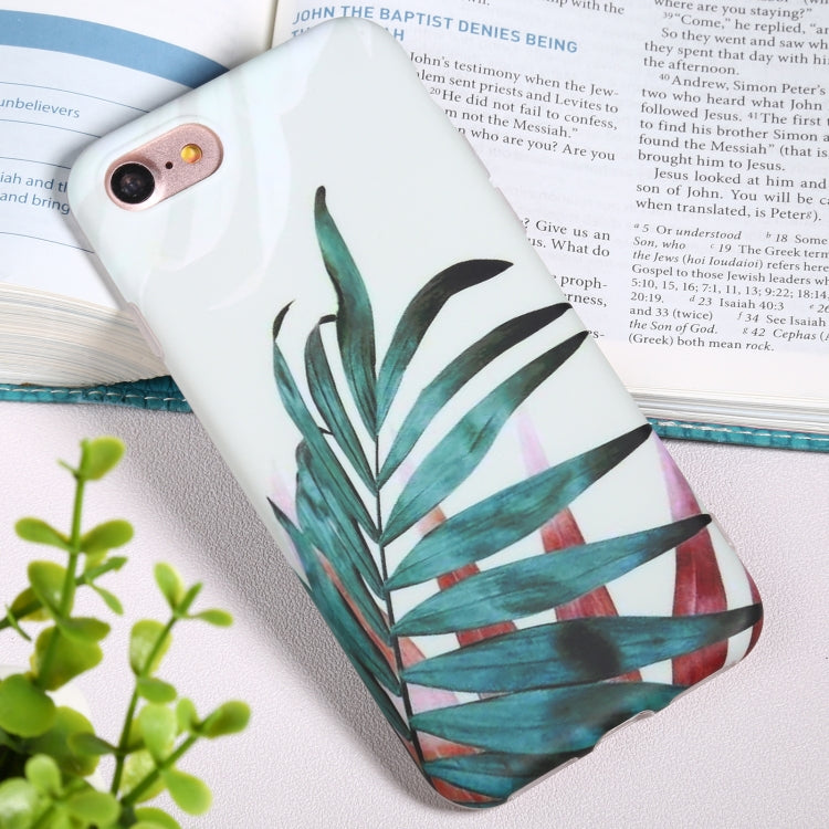 For iPhone SE 2022 / SE 2020 / 8 / 7 Flowers Pattern IMD Shockproof TPU Protective Case