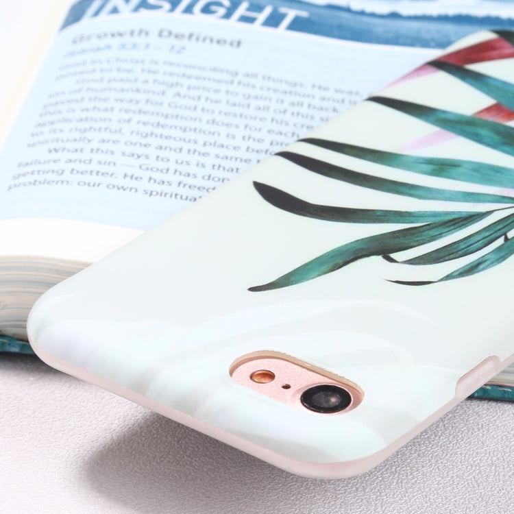 For iPhone SE 2022 / SE 2020 / 8 / 7 Flowers Pattern IMD Shockproof TPU Protective Case