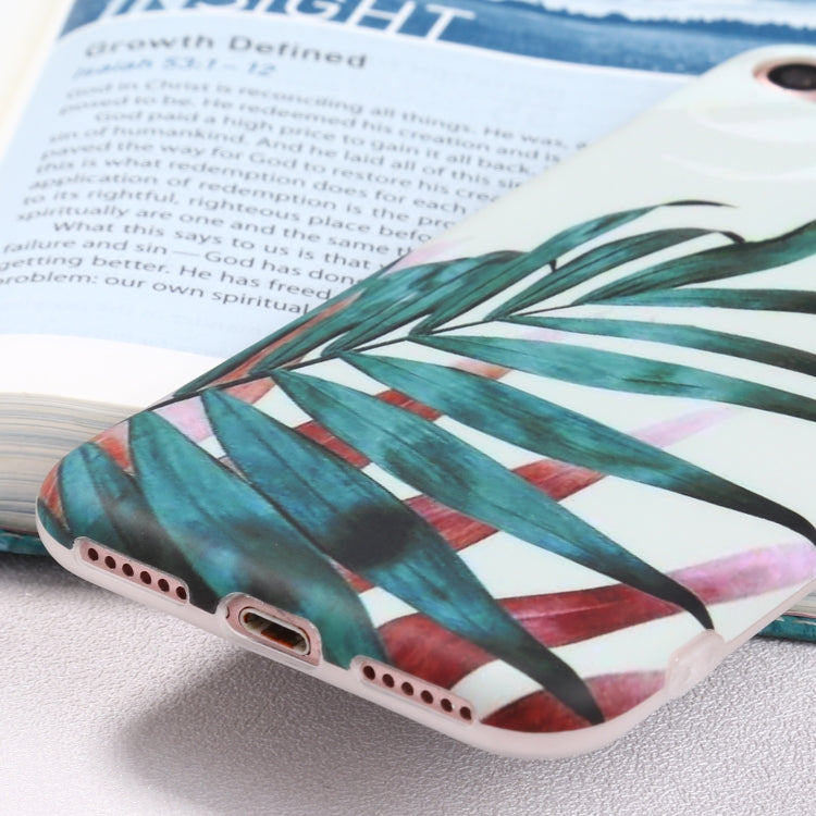 For iPhone SE 2022 / SE 2020 / 8 / 7 Flowers Pattern IMD Shockproof TPU Protective Case