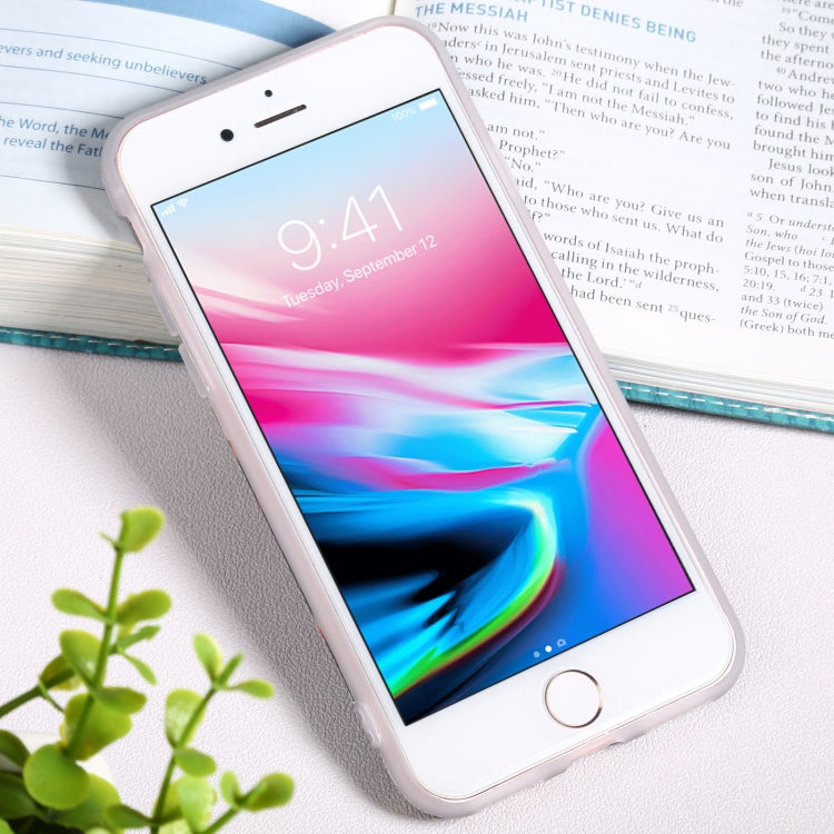 For iPhone SE 2022 / SE 2020 / 8 / 7 Flowers Pattern IMD Shockproof TPU Protective Case