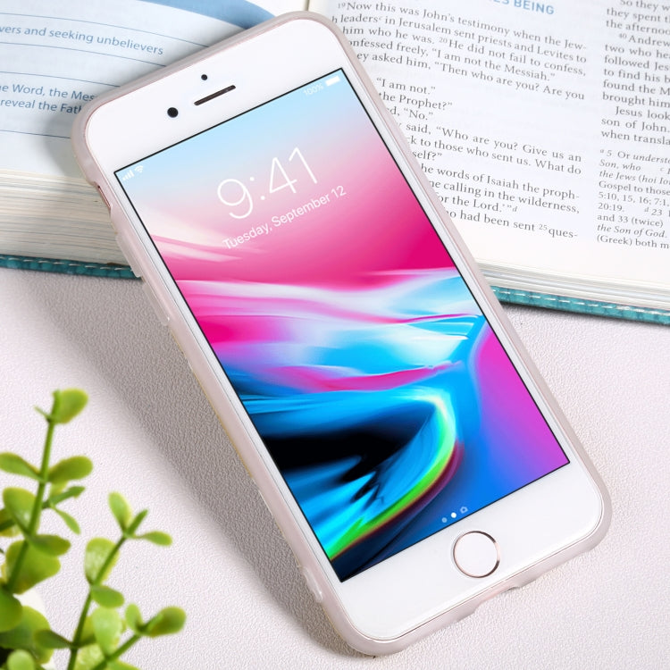 For iPhone SE 2022 / SE 2020 / 8 / 7 Flowers Pattern IMD Shockproof TPU Protective Case