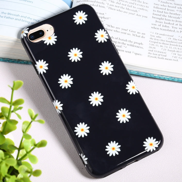 Flowers Pattern IMD Shockproof TPU Protective Case For iPhone 8 Plus / 7 Plus