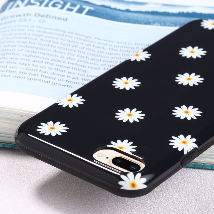 Flowers Pattern IMD Shockproof TPU Protective Case For iPhone 8 Plus / 7 Plus
