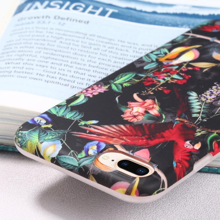 Flowers Pattern IMD Shockproof TPU Protective Case For iPhone 8 Plus / 7 Plus