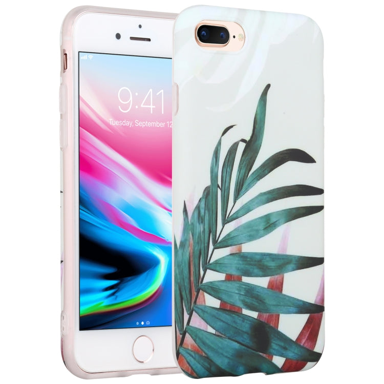 Flowers Pattern IMD Shockproof TPU Protective Case For iPhone 8 Plus / 7 Plus