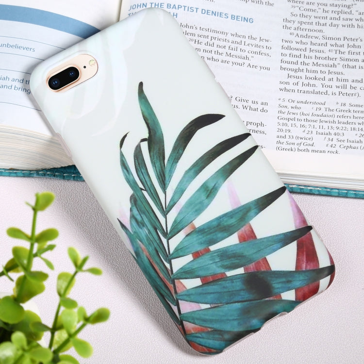 Flowers Pattern IMD Shockproof TPU Protective Case For iPhone 8 Plus / 7 Plus