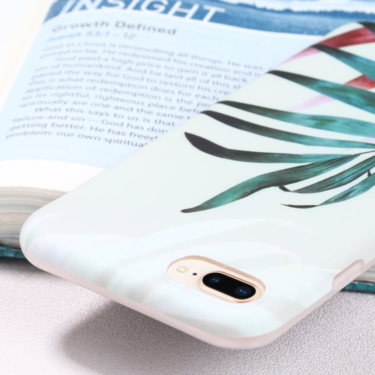 Flowers Pattern IMD Shockproof TPU Protective Case For iPhone 8 Plus / 7 Plus