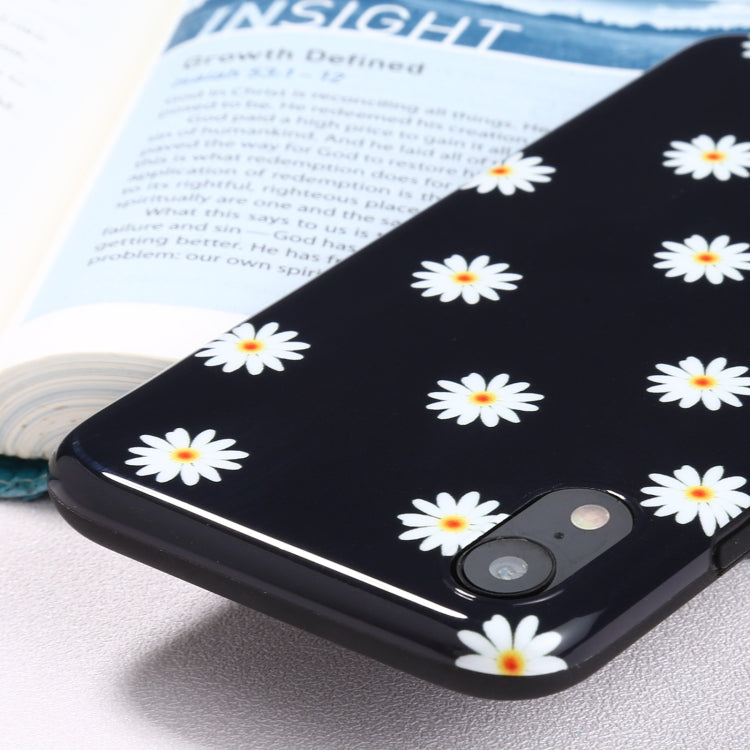 For iPhone XR Flowers Pattern IMD Shockproof TPU Protective Case
