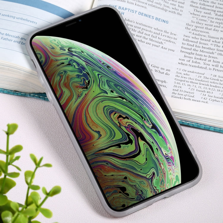 For iPhone XS Max Flowers Pattern IMD Shockproof TPU Protective Case
