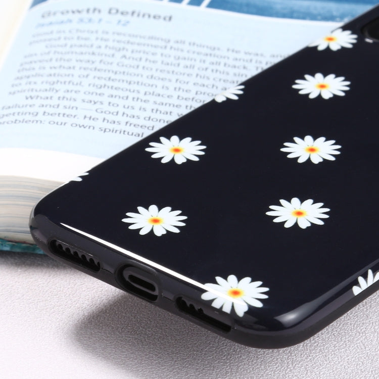 For iPhone XS Max Flowers Pattern IMD Shockproof TPU Protective Case
