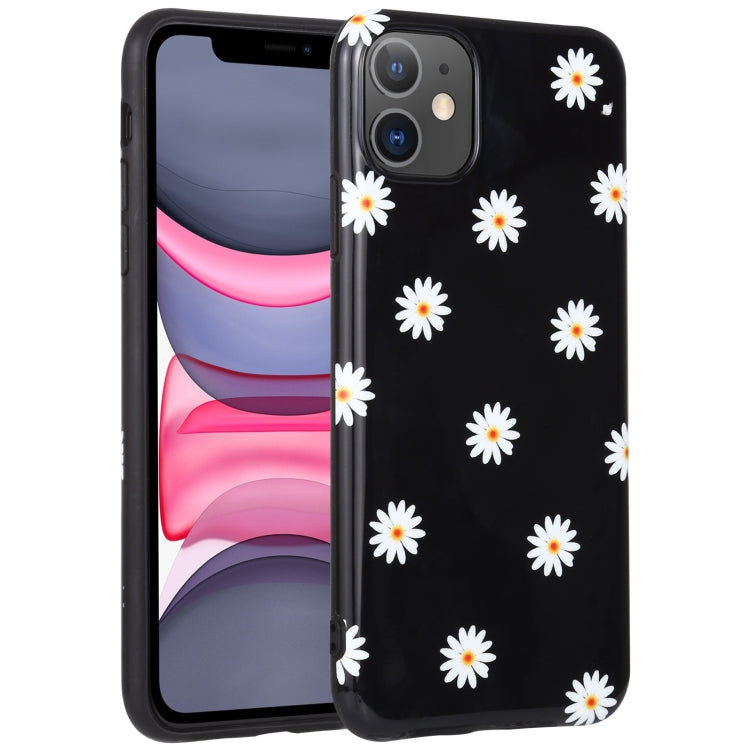 For iPhone 11 Flowers Pattern IMD Shockproof TPU Protective Case