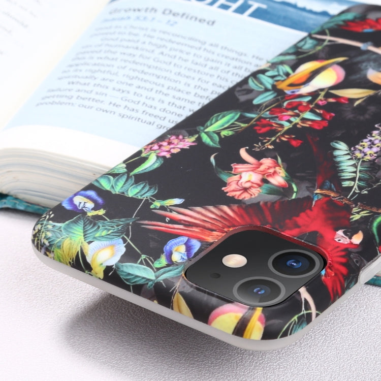 For iPhone 11 Flowers Pattern IMD Shockproof TPU Protective Case