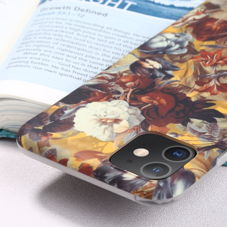 For iPhone 11 Flowers Pattern IMD Shockproof TPU Protective Case