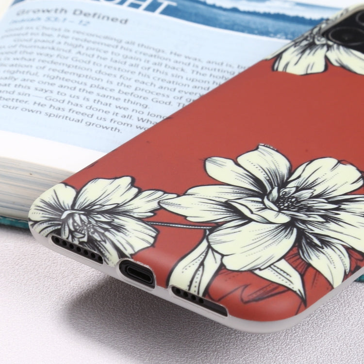 For iPhone 11 Flowers Pattern IMD Shockproof TPU Protective Case