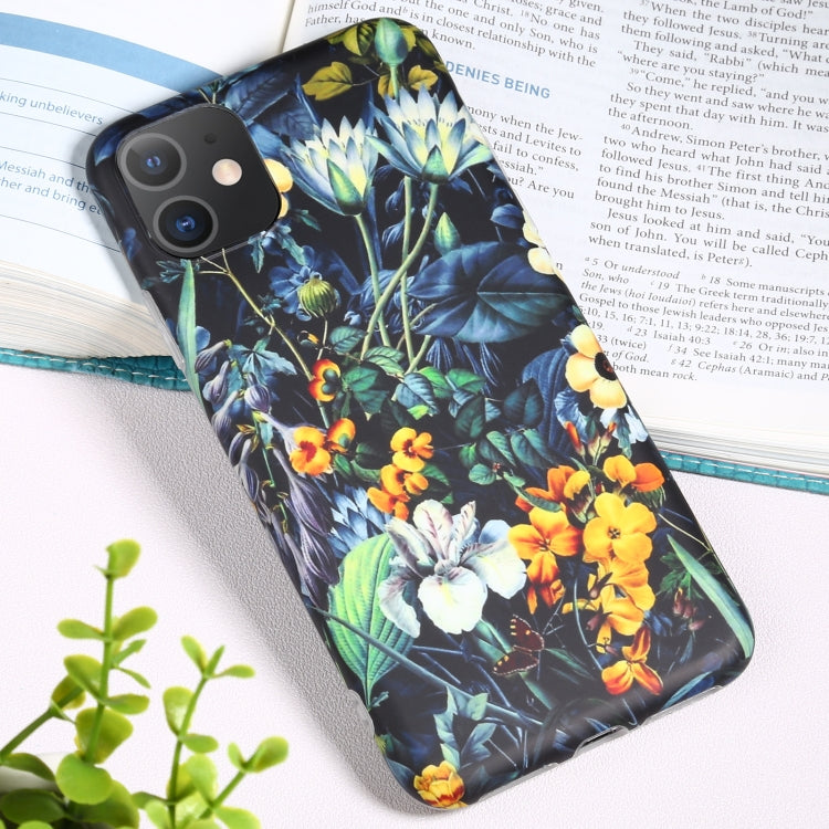 For iPhone 11 Flowers Pattern IMD Shockproof TPU Protective Case