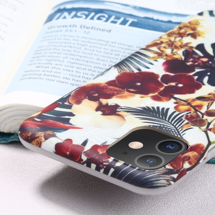 For iPhone 11 Flowers Pattern IMD Shockproof TPU Protective Case