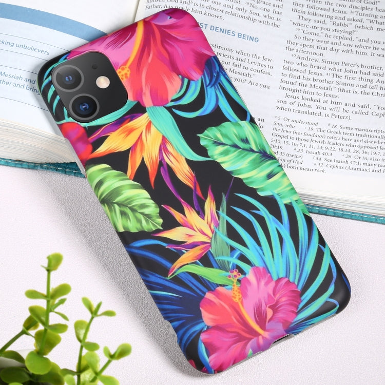 For iPhone 11 Flowers Pattern IMD Shockproof TPU Protective Case