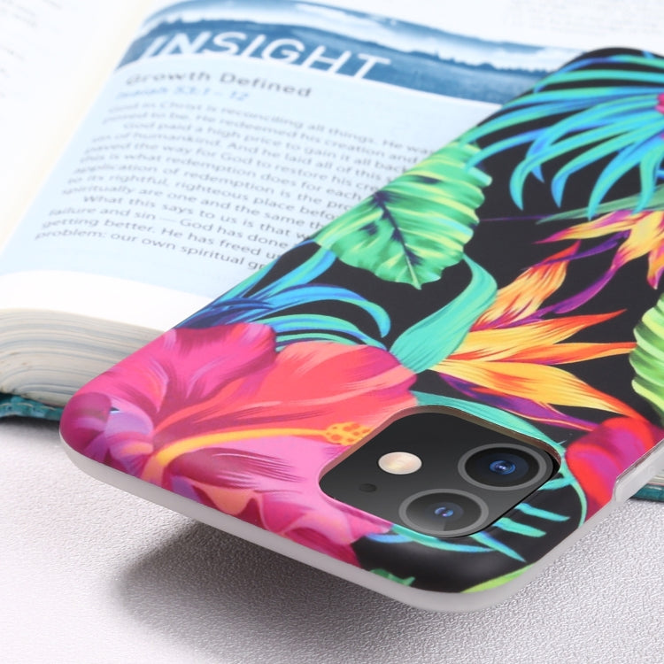 For iPhone 11 Flowers Pattern IMD Shockproof TPU Protective Case