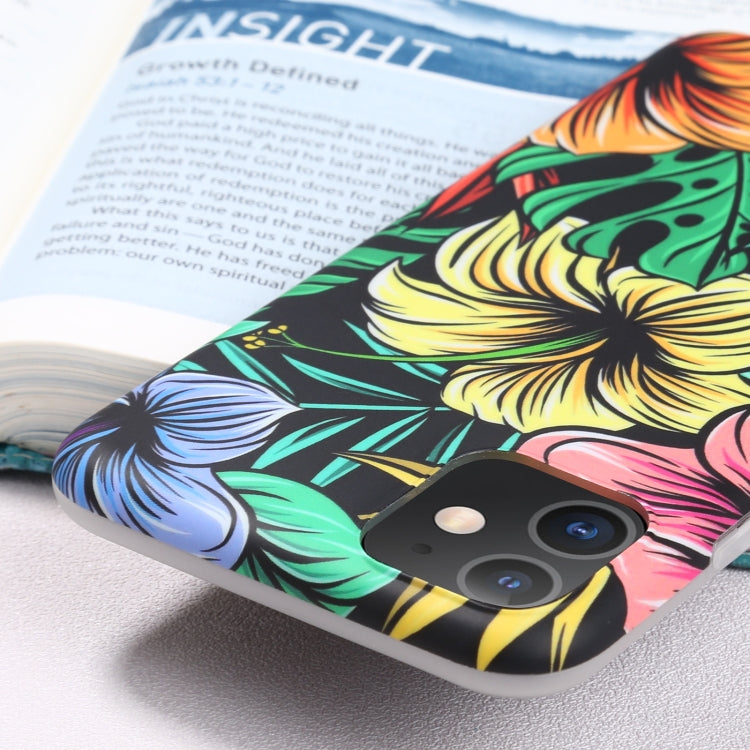 For iPhone 11 Flowers Pattern IMD Shockproof TPU Protective Case