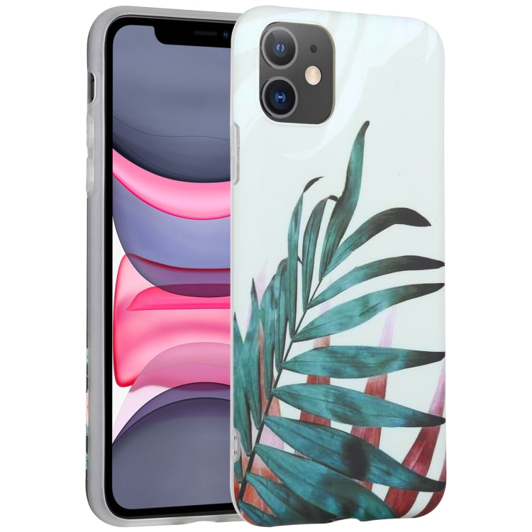 For iPhone 11 Flowers Pattern IMD Shockproof TPU Protective Case