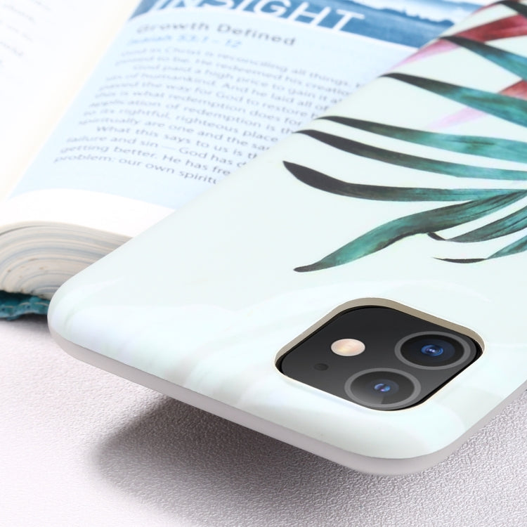 For iPhone 11 Flowers Pattern IMD Shockproof TPU Protective Case