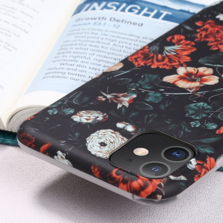 For iPhone 11 Flowers Pattern IMD Shockproof TPU Protective Case