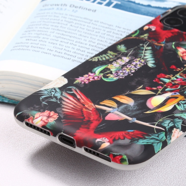 For iPhone 11 Pro Flowers Pattern IMD Shockproof TPU Protective Case