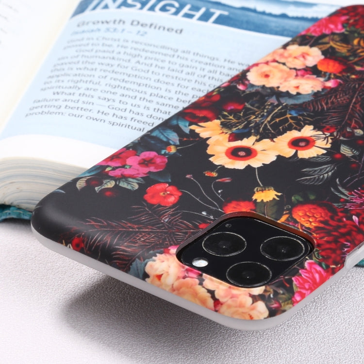 For iPhone 11 Pro Flowers Pattern IMD Shockproof TPU Protective Case