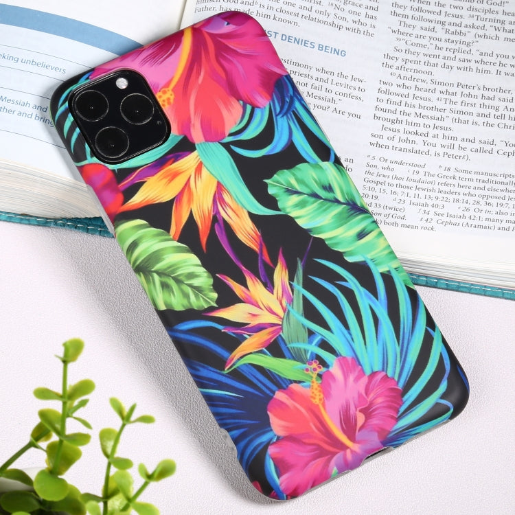 For iPhone 11 Pro Flowers Pattern IMD Shockproof TPU Protective Case