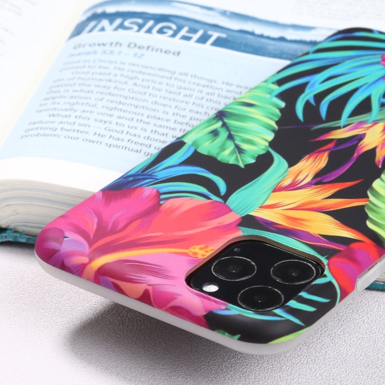 For iPhone 11 Pro Flowers Pattern IMD Shockproof TPU Protective Case