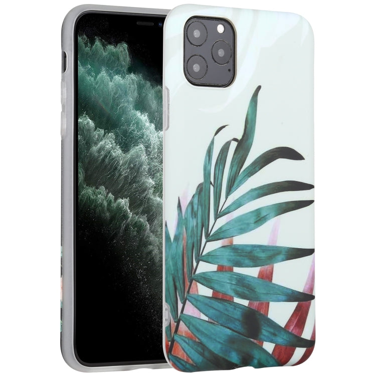 For iPhone 11 Pro Flowers Pattern IMD Shockproof TPU Protective Case