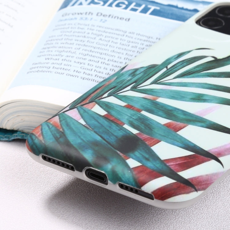 For iPhone 11 Pro Flowers Pattern IMD Shockproof TPU Protective Case