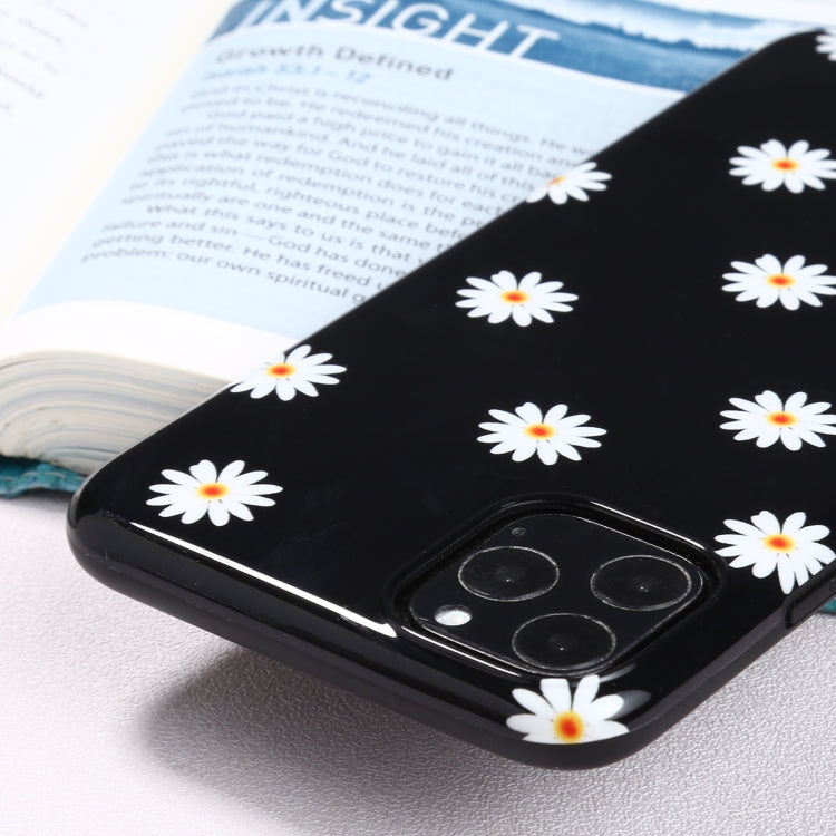 For iPhone 11 Pro Max Flowers Pattern IMD Shockproof TPU Protective Case