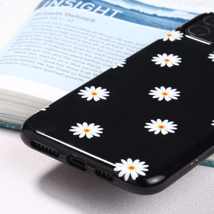 For iPhone 11 Pro Max Flowers Pattern IMD Shockproof TPU Protective Case