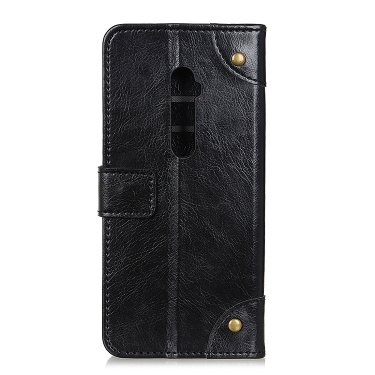 For OPPO Reno2 / Reno 5G Copper Buckle Nappa Texture Horizontal Flip Leather Case with Holder & Card Slots & Wallet