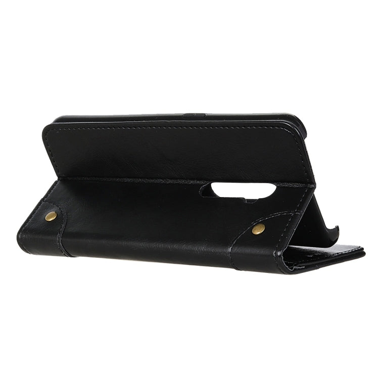 For OPPO Reno2 / Reno 5G Copper Buckle Nappa Texture Horizontal Flip Leather Case with Holder & Card Slots & Wallet