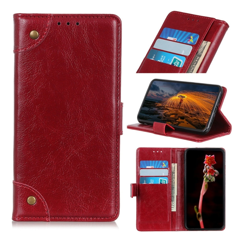 For OPPO Reno2 / Reno 5G Copper Buckle Nappa Texture Horizontal Flip Leather Case with Holder & Card Slots & Wallet
