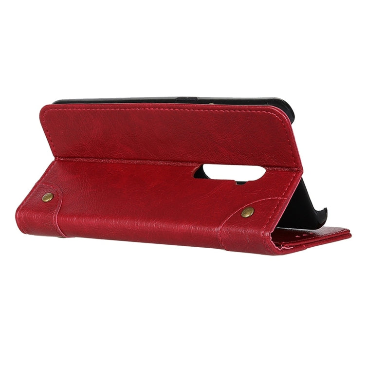 For OPPO Reno2 / Reno 5G Copper Buckle Nappa Texture Horizontal Flip Leather Case with Holder & Card Slots & Wallet