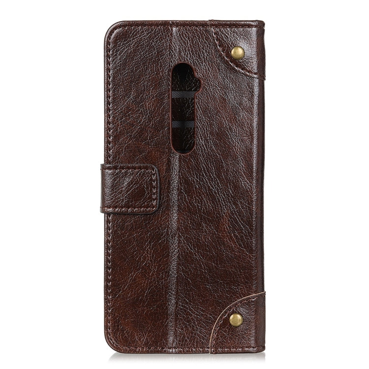 For OPPO Reno2 / Reno 5G Copper Buckle Nappa Texture Horizontal Flip Leather Case with Holder & Card Slots & Wallet