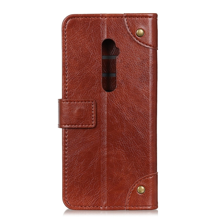 For OPPO Reno2 / Reno 5G Copper Buckle Nappa Texture Horizontal Flip Leather Case with Holder & Card Slots & Wallet